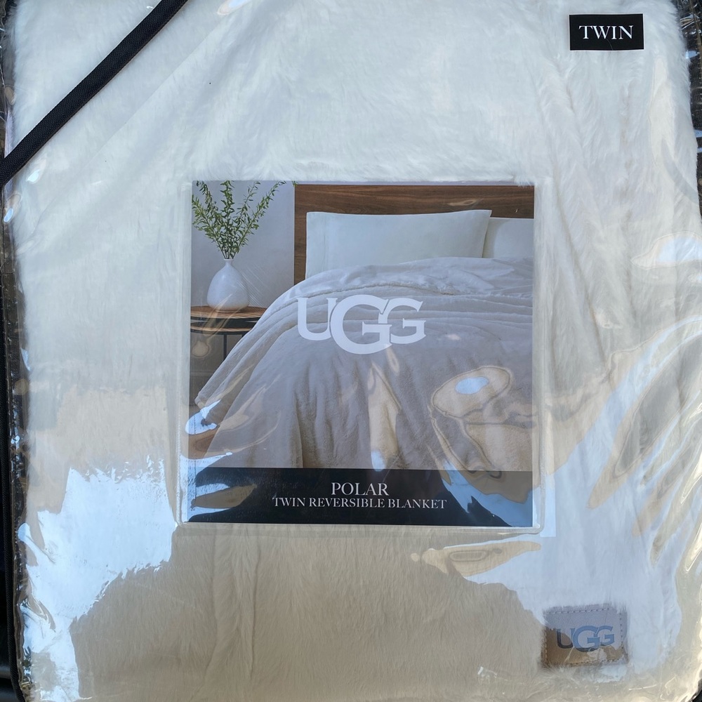 White Ugg Reversible Blankets
